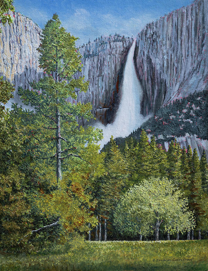 Upper Yosemite Falls #1 Painting by Douglas Castleman
