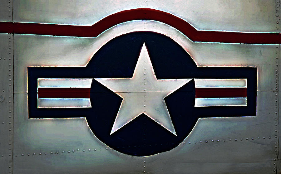 U.S. Air Force logo #1 Photograph by Bob McDonnell