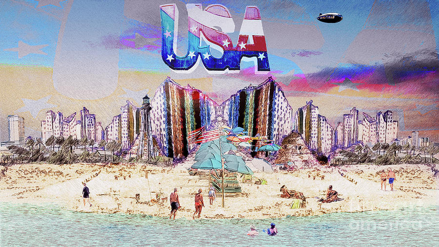 USA #2 Digital Art by Anthony Ellis