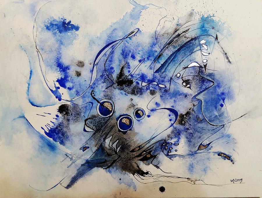 Abstract Watercolors Mixed Media - Usambo Molusaga by Wolfgang Schweizer Abstract Watercolors Mixed Media - Usambo Molusaga by Wolfgang Schweizer