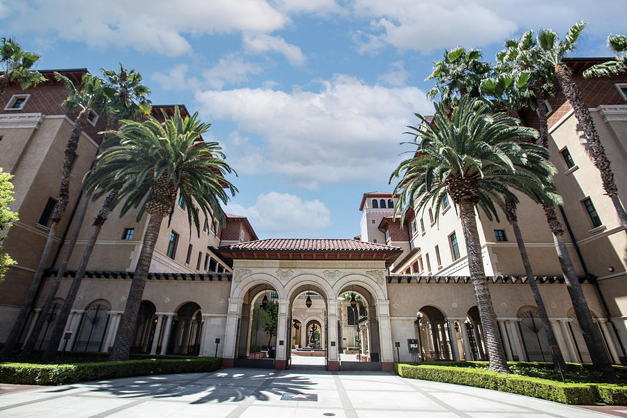 Los Angeles Photograph - USC School of Cinematic Arts entrance  #1 by John McGraw