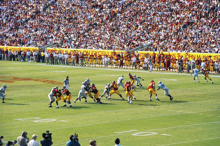 USC Trojans Football Game, The Coliseum, Los Angeles, California ...