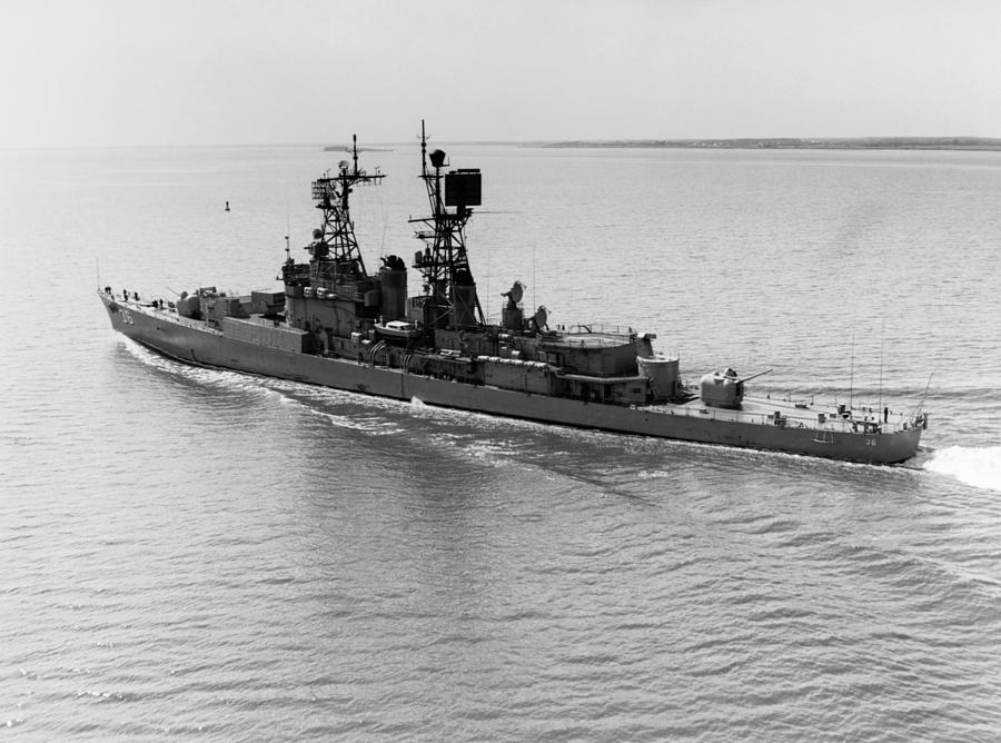 USS John S. McCain In The Delaware River - 1969 #1 Photograph by War Is Hell Store