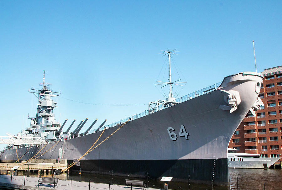 USS Wisconsin BB 64 Photograph by William E Rogers - Pixels