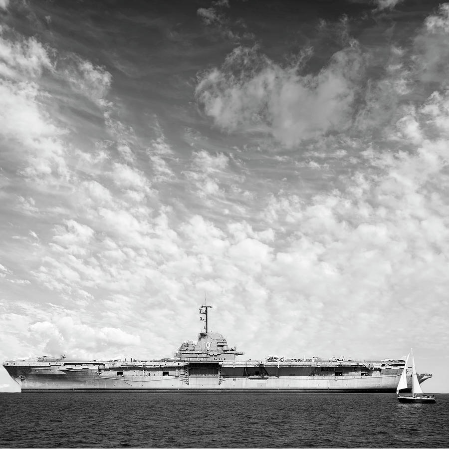 USS Yorktown BW #1 Photograph by Bob Pardue