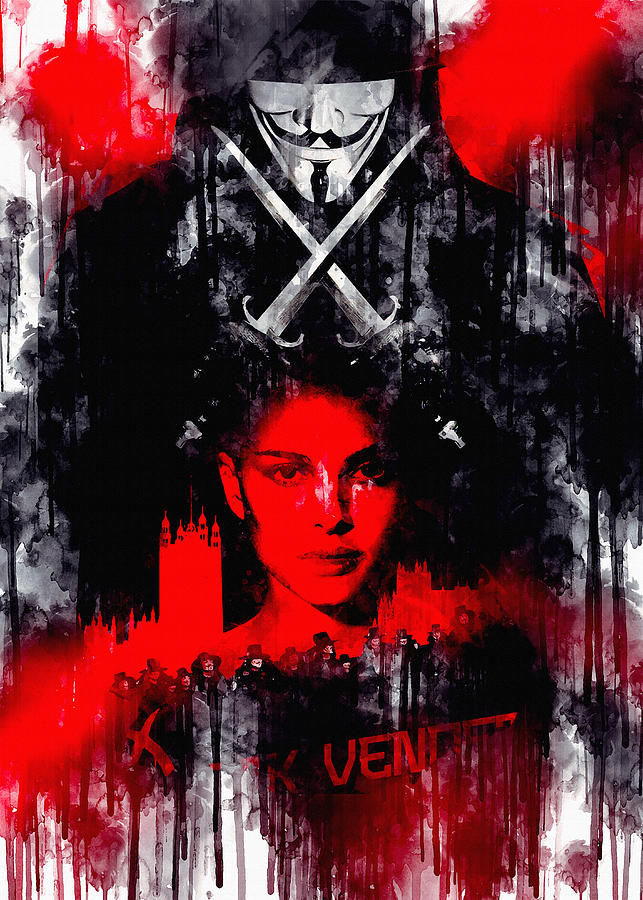 V For Vendetta 2 Digital Art by Kacy Fulton