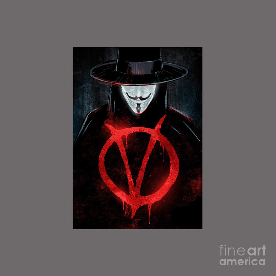 V For Vendetta Drawing by Natalia Namaga Fine Art America