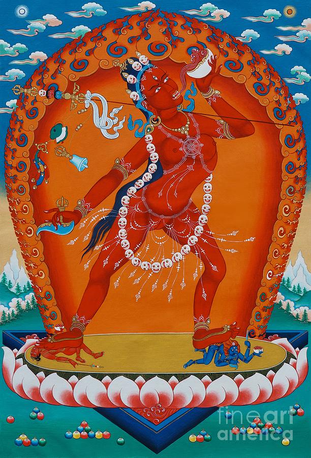 Buddha Painting - Vajrayogini #1 by Sergey Noskov