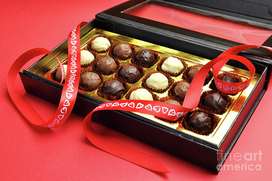 Valentines Day chocolate gift #1 Photograph by Milleflore Images