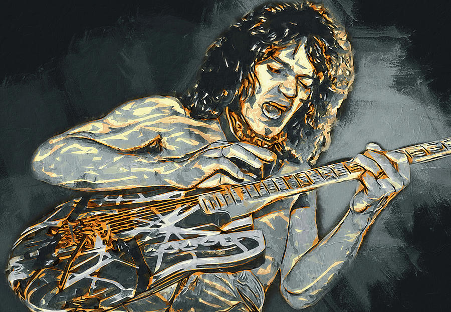 Van Halen - 28 Painting by AM FineArtPrints