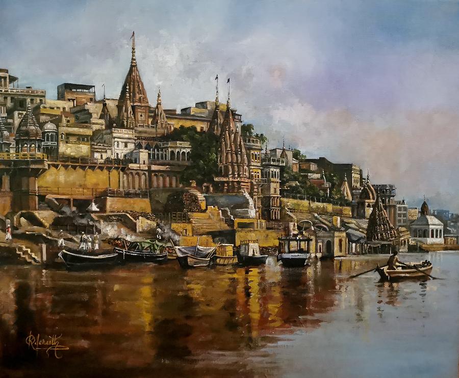 Varanasi, India Painting by Raouf Oderuth