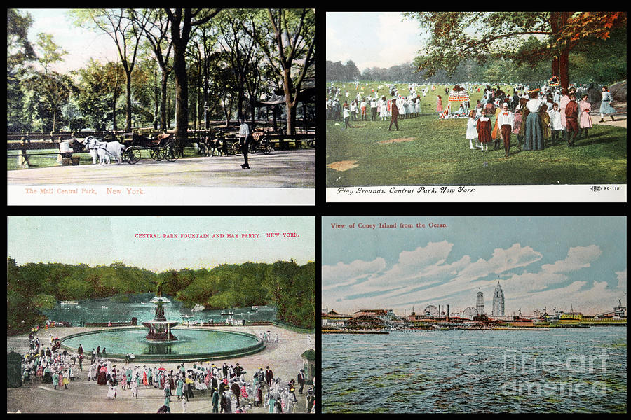 Various places in New York early 1900s Photograph by Patricia Hofmeester