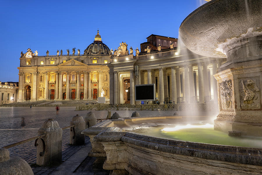 Vatican by Night #1 Photograph by Artur Bogacki
