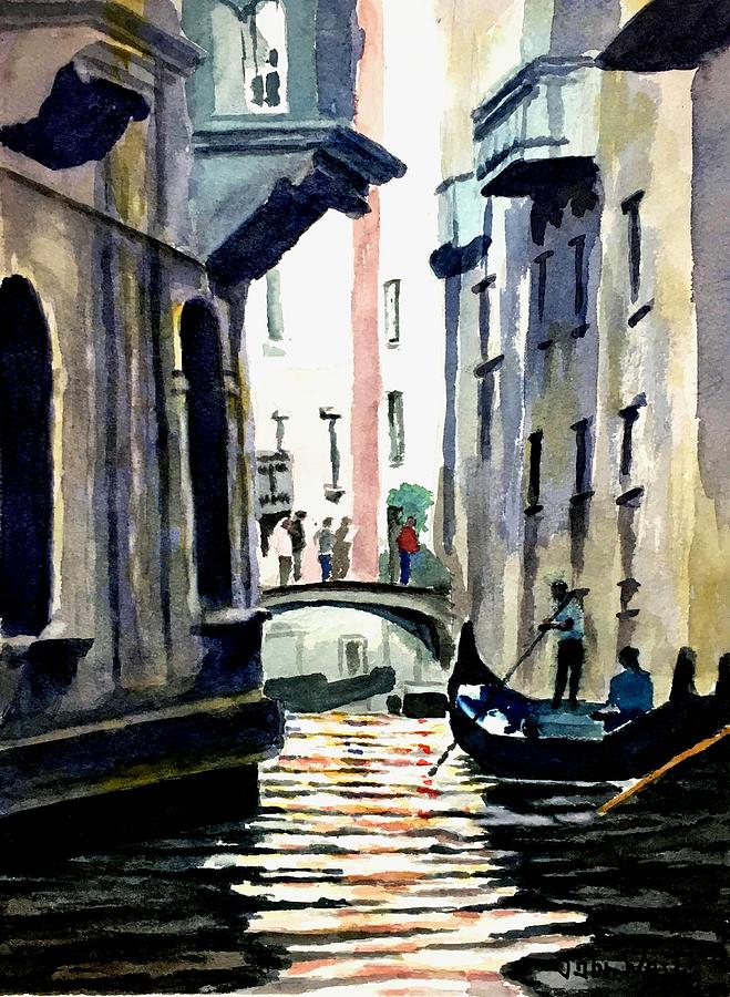 Venice Canal Painting by John West