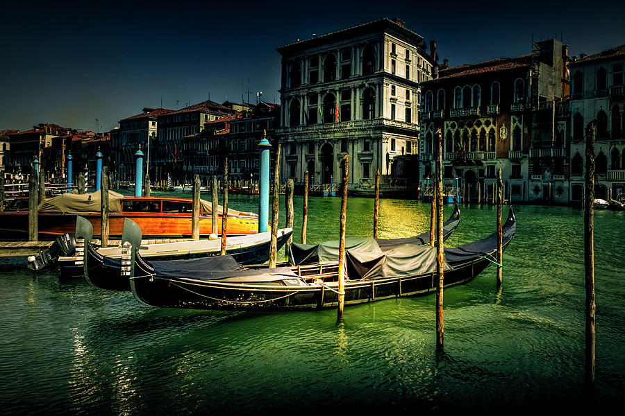 Venice Grand Canal Evening Photograph by Norma Brandsberg