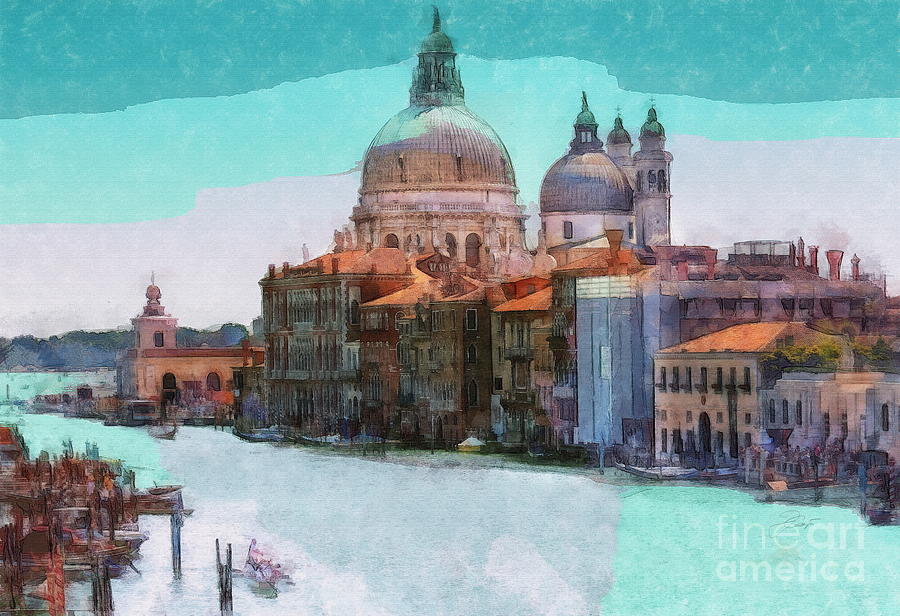 Venice Grand Canal #1 Digital Art by Jerzy Czyz
