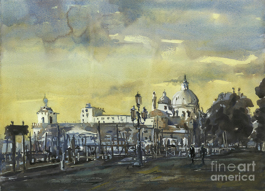 Venice Sunset- Italy #1 Painting by Ryan Fox