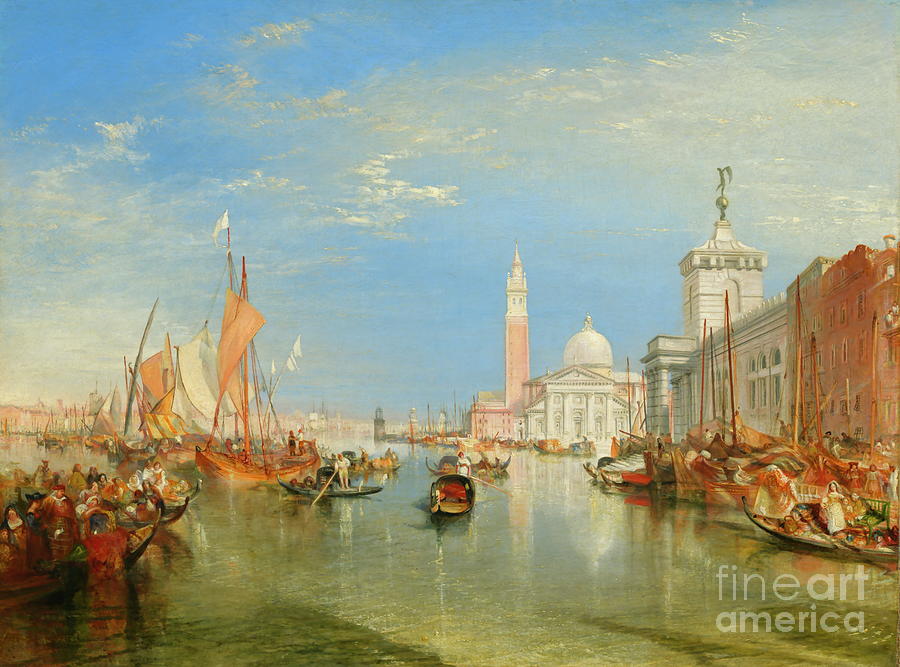 Venice, The Dogana and San Giorgio Maggiore #1 Painting by William Turner