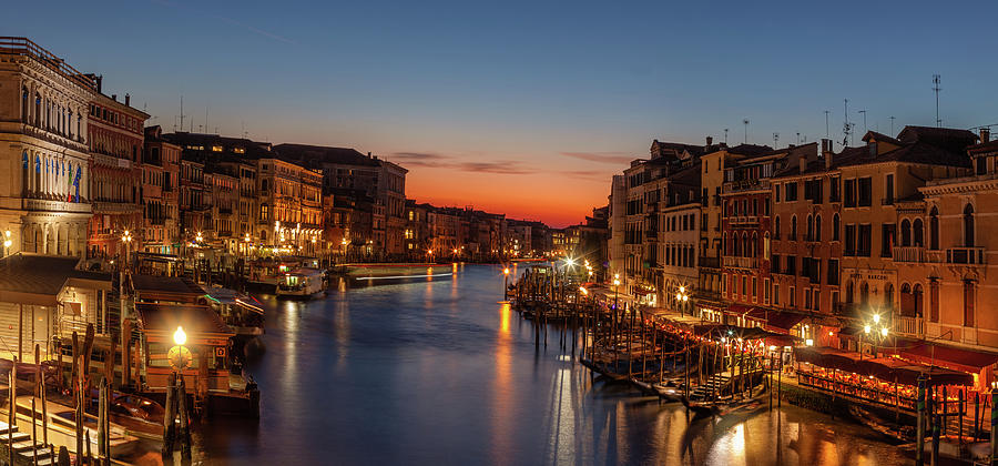 Venice View at Twilight #2 Photograph by Andrew Soundarajan