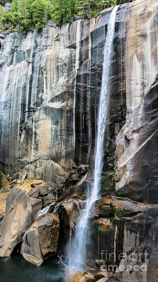 Vernal waterfall in Yosemite National Park in California, USA #1 Photograph by Marek Poplawski