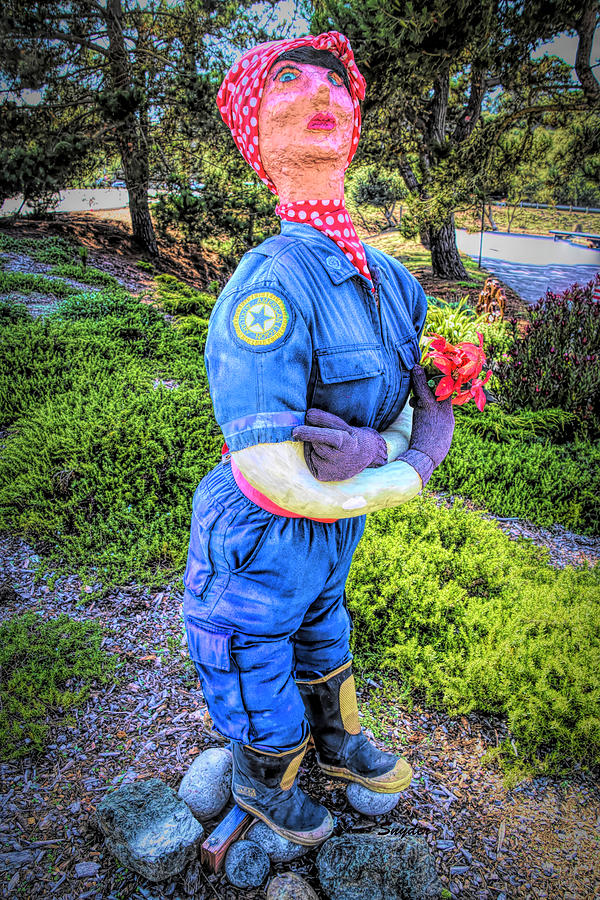 VFW Auxiliary Scarecrow #1 Photograph by Floyd Snyder