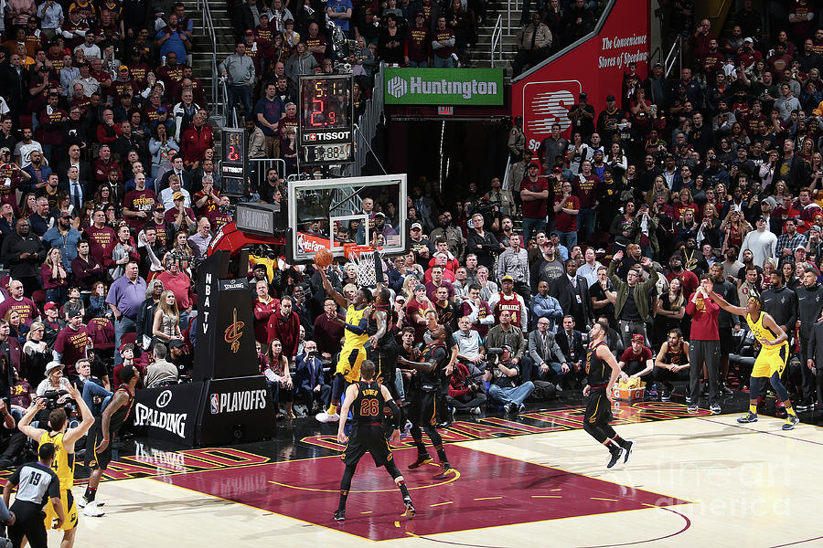 Victor Oladipo and Lebron James Photograph by Nathaniel S. Butler