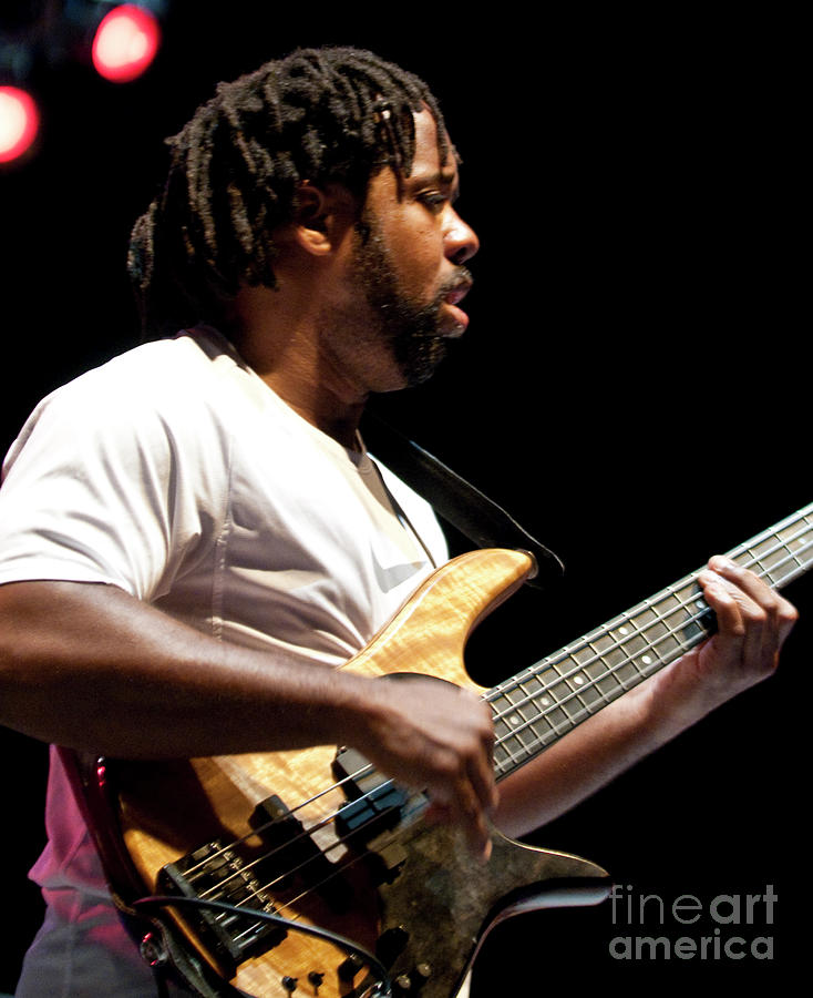 Victor Wooten with the Flecktones at Biltmore Estate #1 Photograph by David Oppenheimer
