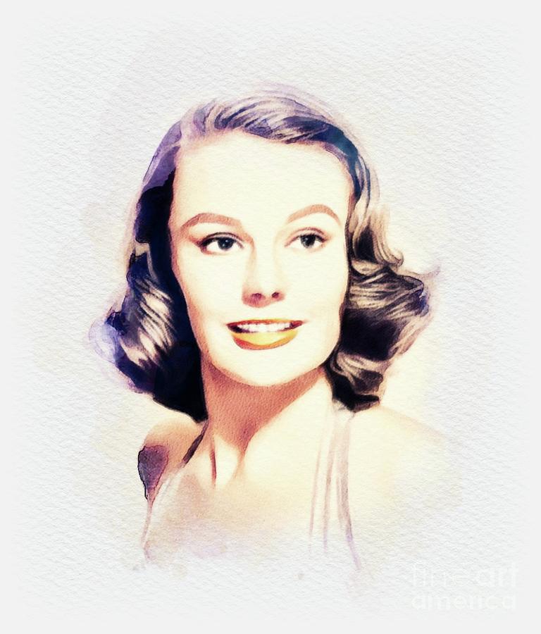 Victoria Shaw, Vintage Actress Painting by John Springfield | Fine Art ...