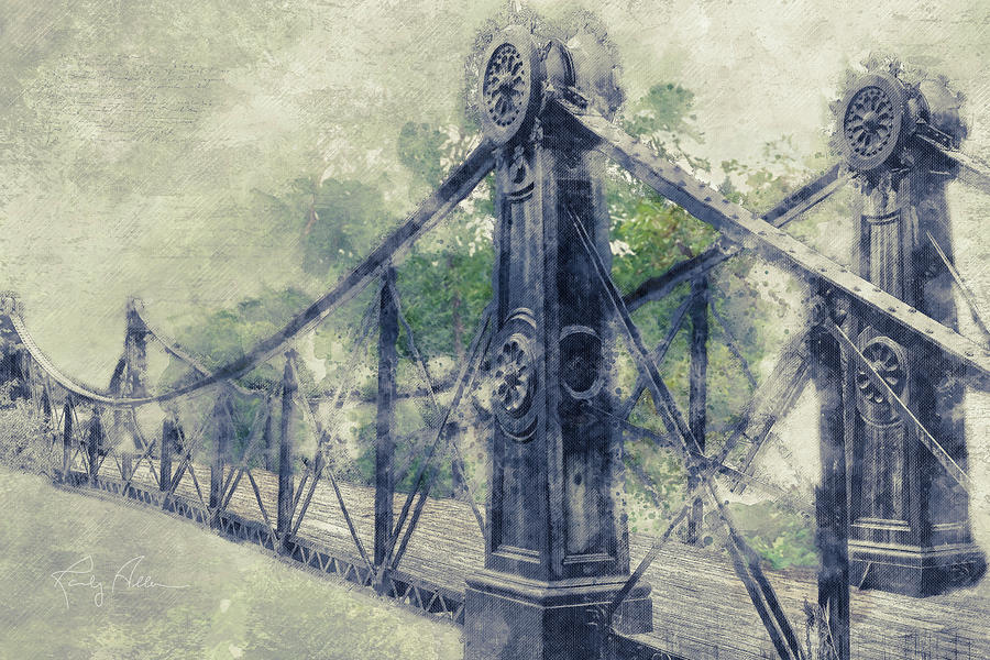 Victorian Bridge #1 Digital Art by Randall Allen