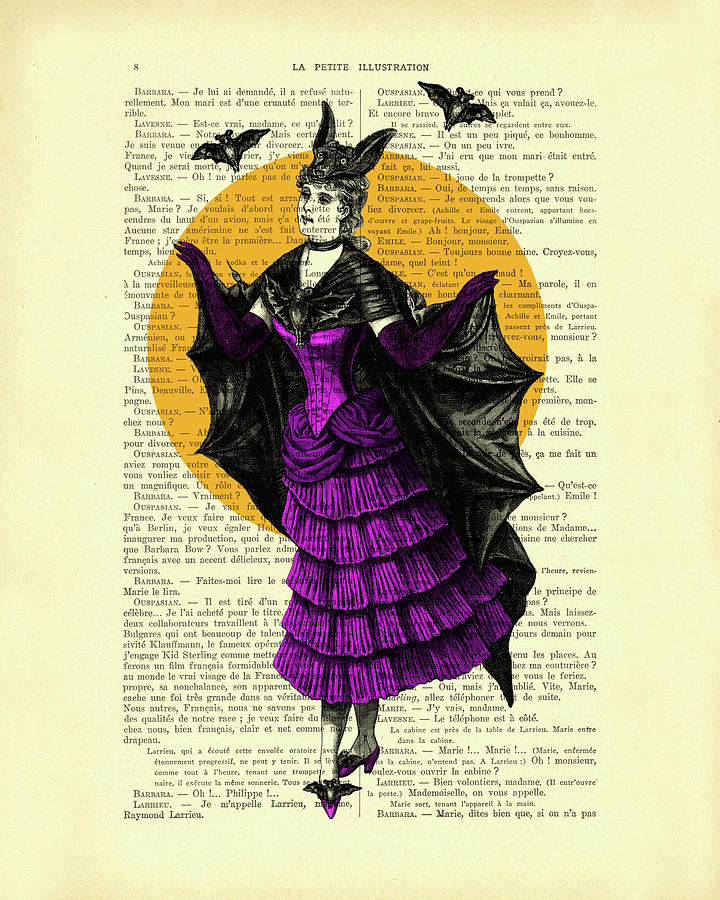 Halloween Mixed Media - Victorian Halloween Lady #1 by Madame Memento