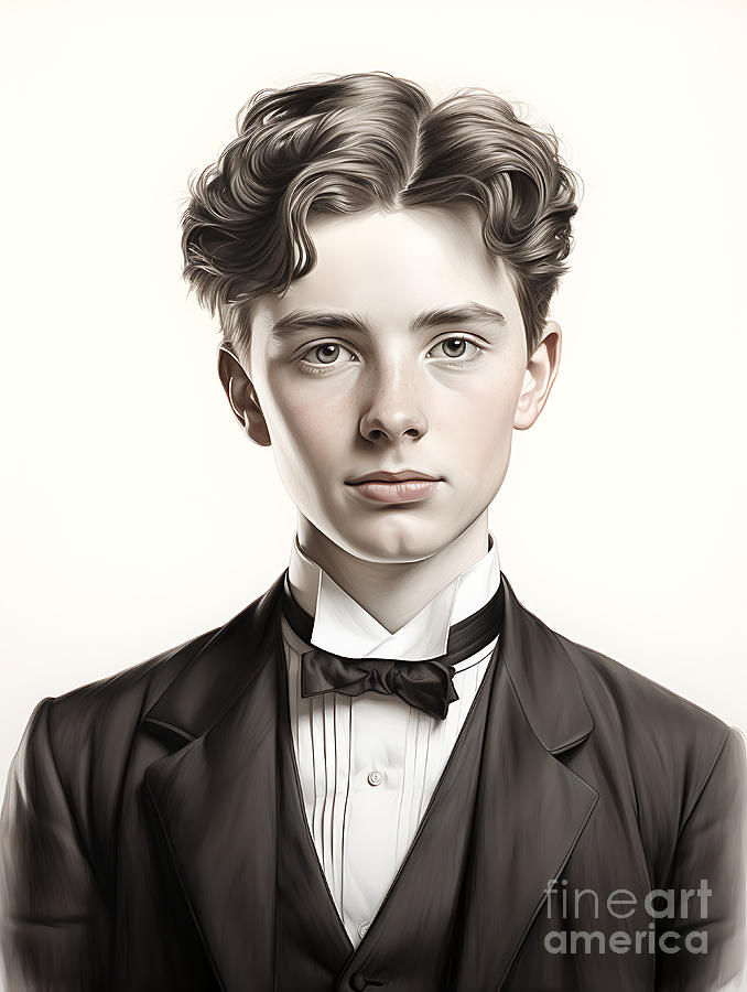 Victorian school boy formal uniform aged 19 by Asar Studios #1 Painting ...