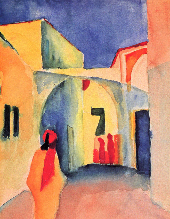 August Macke Painting - View into a Lane by August Macke by Mango Art