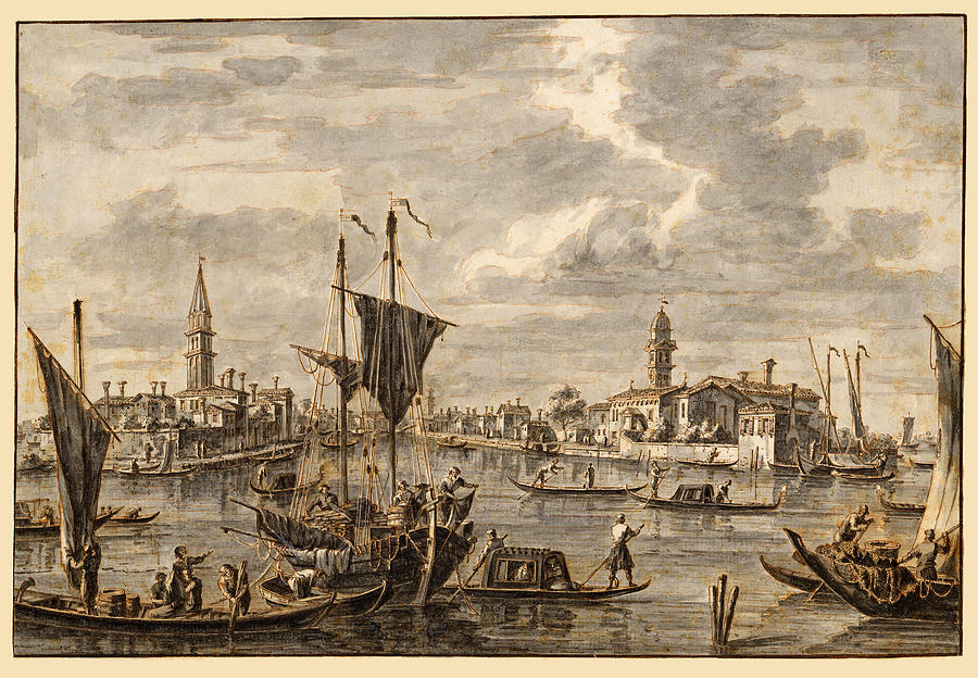 View of Mazzorbo #2 Drawing by Francesco Tironi