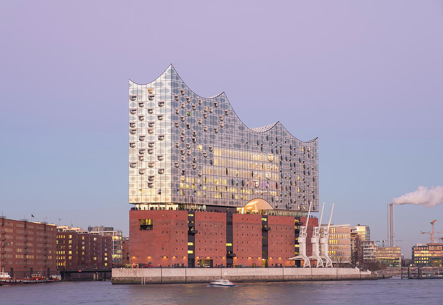 View of new Elbphilharmonie opera house in Hamburg #1 Photograph by ...