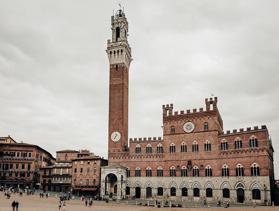 View of Piazza del Campo in Siena Tuscany Photograph by Benoit Bruchez