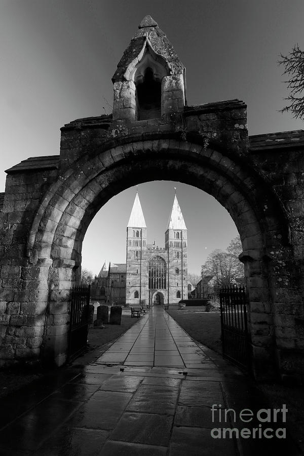 Landscape Photograph - View over Southwell Minster, Southwell market town, Nottinghamsh #1 by Dave Porter
