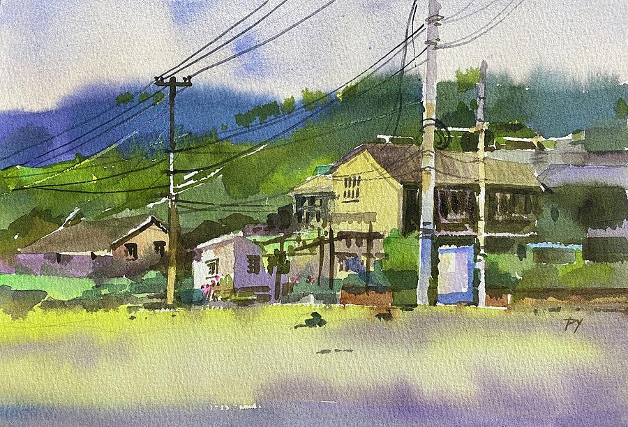 Village #2 Painting by Ping Yan