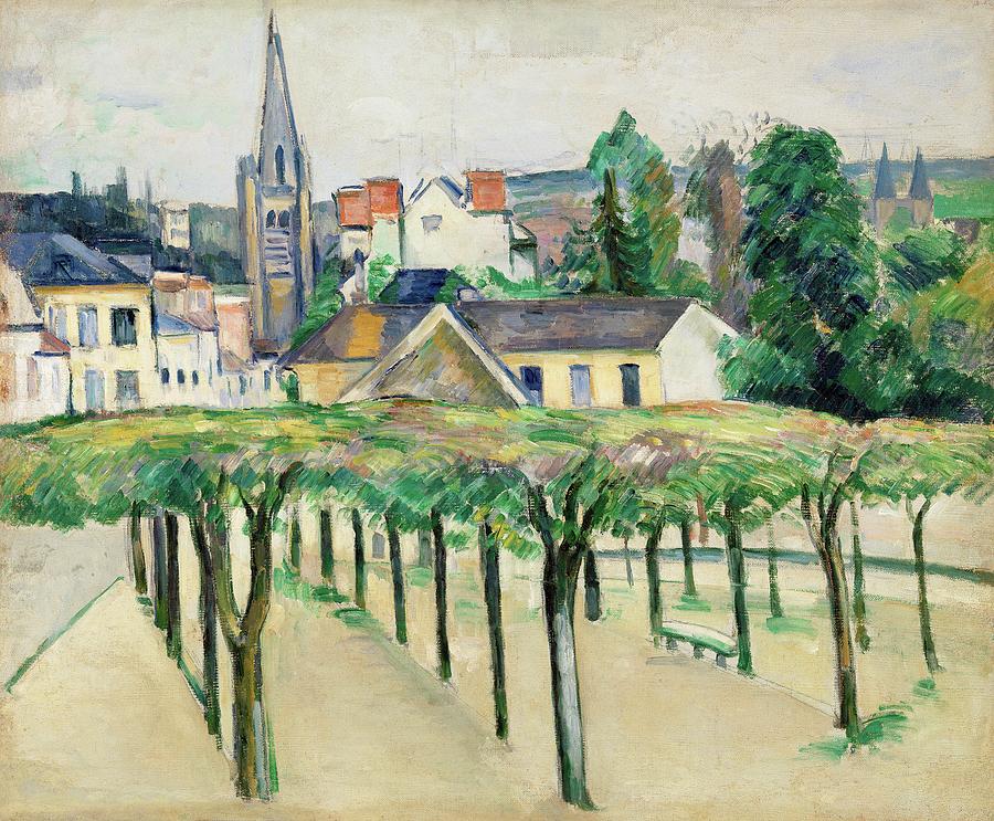 Village Square #2 Painting by Paul Cezanne