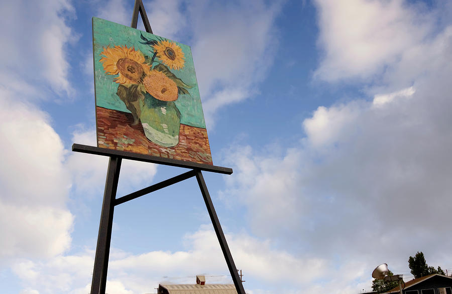 Vincent van Gogh Sunflower Painting #1 Photograph by Bob Pardue