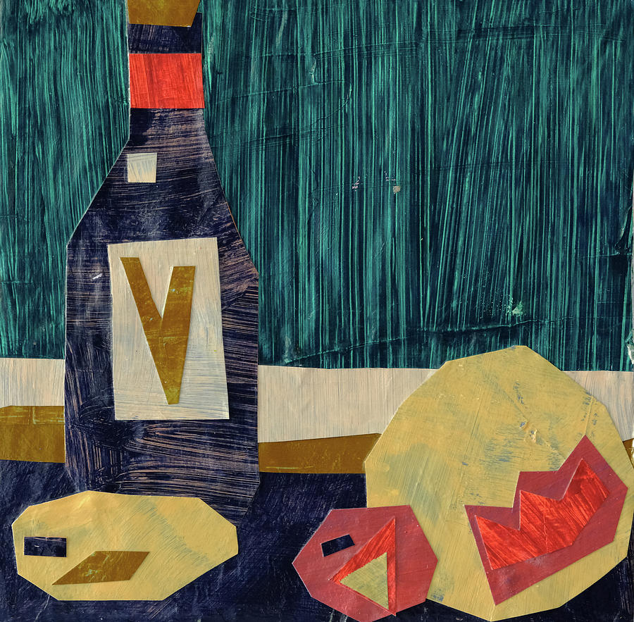 Vino #1 Mixed Media by Julia Malakoff