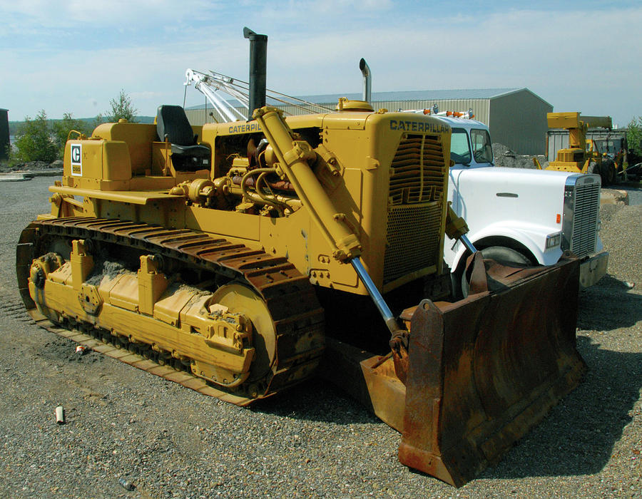 Vintage Caterpillar D9g Bulldozer Photograph By Doug Schiefer Fine