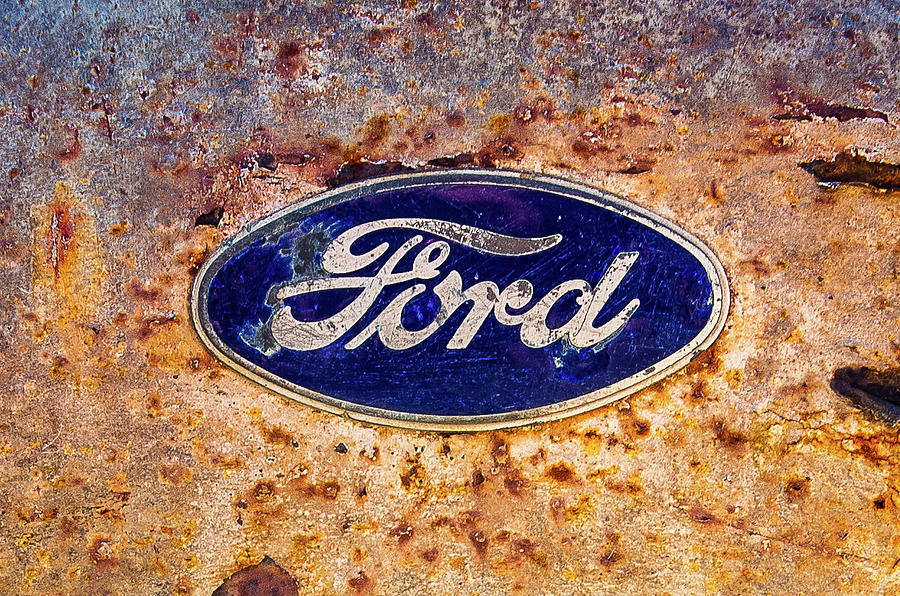 vintage Ford Badge #1 Photograph by Adam Reinhart