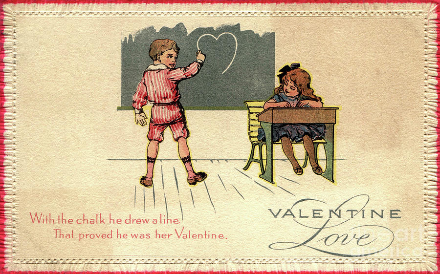 Vintage Valentine Sticker by Pete Klinger - Fine Art America