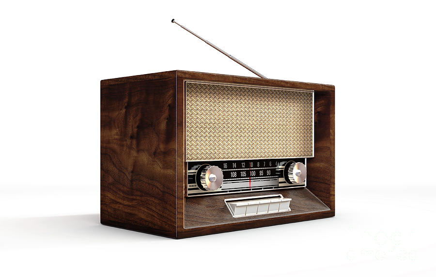 Vintage Radio #1 Digital Art by Allan Swart - Pixels