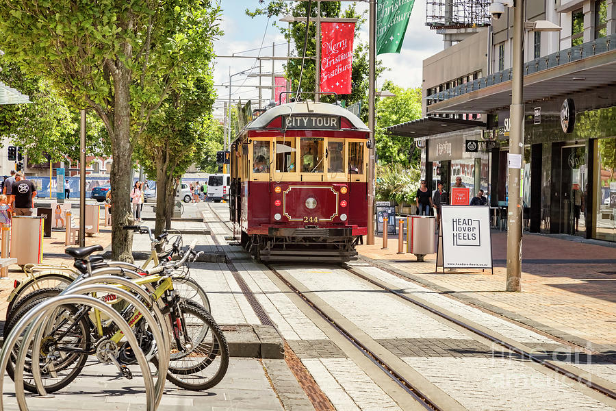 Vintage Tram, Christchurch, NZ Photograph by Colin and Linda McKie