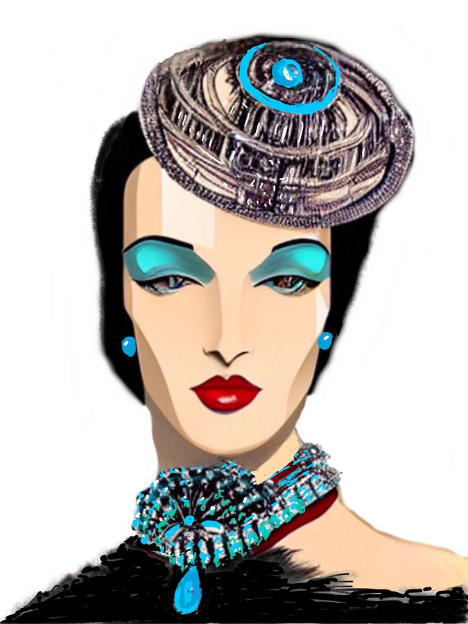 Art Deco Fashion Painting by J Sibley Fine Art America