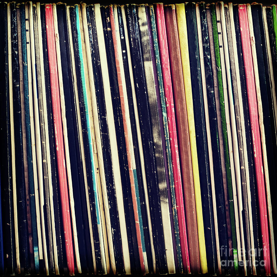 Vintage vinyl records Photograph by Delphimages Photo Creations