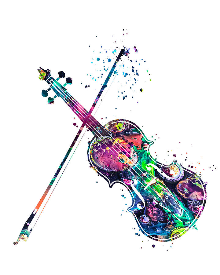 Violin Painting - Violin Art by Zuzi s Violin Painting - Violin Art by Zuzi s