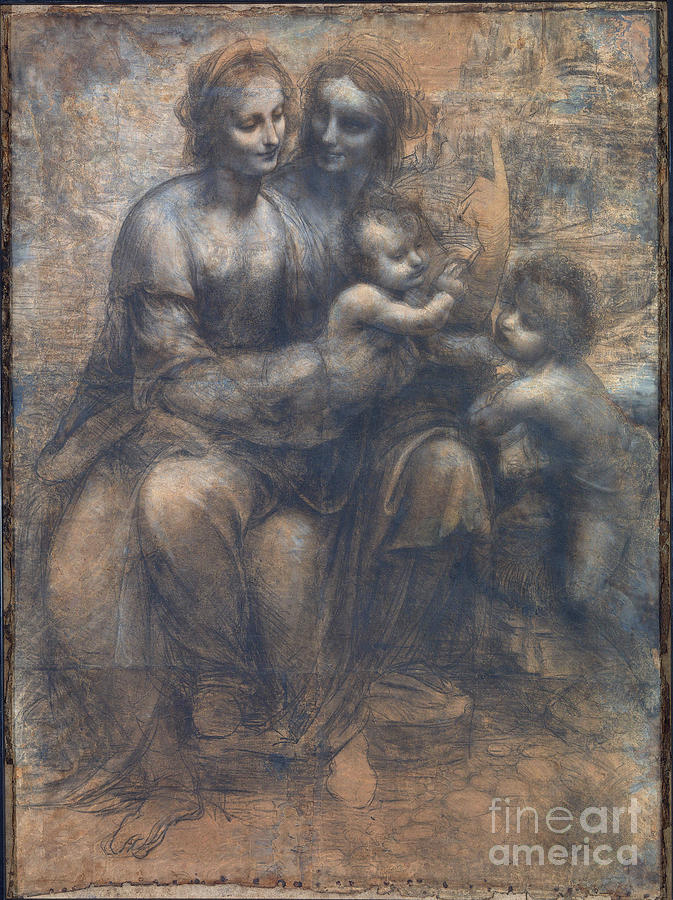 Leonardo Da Vinci Drawing - Virgin And Child #1 by Leonardo da Vinci