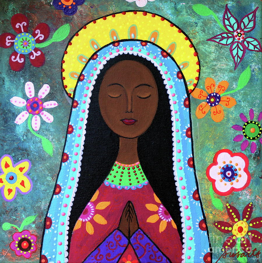 Virgin Guadalupe #1 Painting by Pristine Cartera Turkus